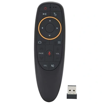 Abbildung von ASHATA Kabellose Sprachfernbedienungsmaus, 2.4G Sprachfernbedienungsmaus für Android, 6 Achsen Gyroskop Sprachfernbedienung Computer/Projektor/Android TV Set Top Box