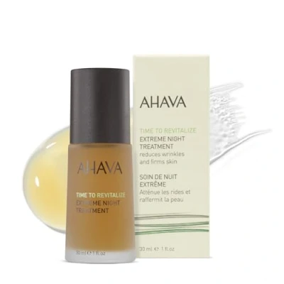 Abbildung von AHAVA Extreme Nachtbehandlung Hals und Truhe Feuchtigkeitscreme, Glättet Haut, Reduziert Falten, Angereichert mit Komplex, Totes Meer Osmoter, Peptide Resveratrol, 1 fl.oz