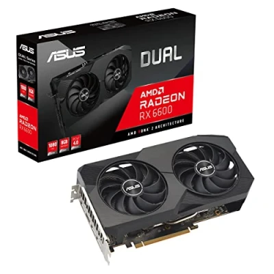 Abbildung von Asus Dual Radeon RX 6600 V2 Grafikkarte (8 GB, GDDR6)