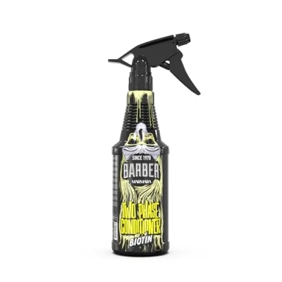 Abbildung von BARBER MARMARA Two Phase conditioner Herren leave in haarpflege Männer anti spliss Haarparfüm Sprühkur Entwirrungsspray spray Men (400ml, No.4 Biotin)