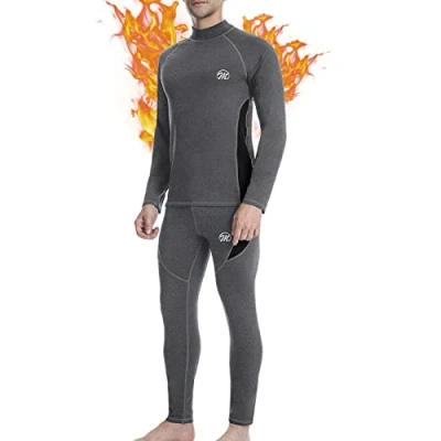 Abbildung von MEETWEE Thermounterwäsche Herren Funktionsunterwäsche Set,Skiunterwäsche Winter Suit Atmungsaktiv Lange Thermo Unterwäsche für Outdoor Jagd Running