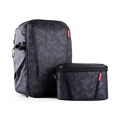 Abbildung von PGYTECH OneMo 2 25 33L Kamerarucksack mit Umhängetasche Professionelle, Fotorucksack Groß Laptopfach Kamera Rucksack Wasserdicht Kompatibel für Sony/Canon/Nikon/DSLR/DJI/FPV, Camouflage