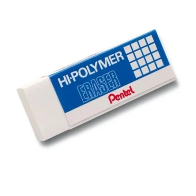 Abbildung von 48 x Pentel Radierer Hi Polymer 43x17,5x11,5mm weiß
