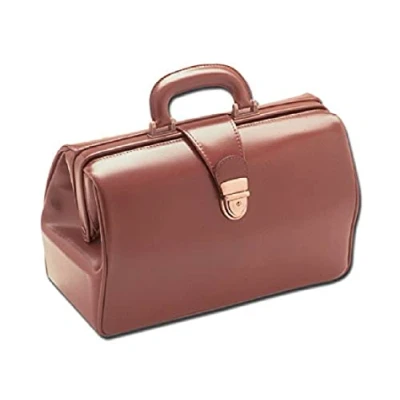 Abbildung von GiMa Texas Leder Medical Tasche, 35 cm L x 12 B 22 H, braun, Doctor &#039;s Bag