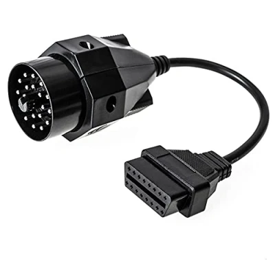 Abbildung von Aukson Bolwins H18C 16Pin OBD2 auf 20PIN OBD1 Adapterkabel Diagnose Stecker Kabel passende für BMW Modelle (1982 2002) mit Anschluss, Kompatibel MaxDia