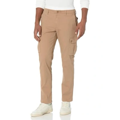 Abbildung von Amazon Essentials Herren Schmal geschnittene Stretch Cargohose (erhältlich in Big &amp; Tall), Dunkles Khakibraun, 36W / 32L
