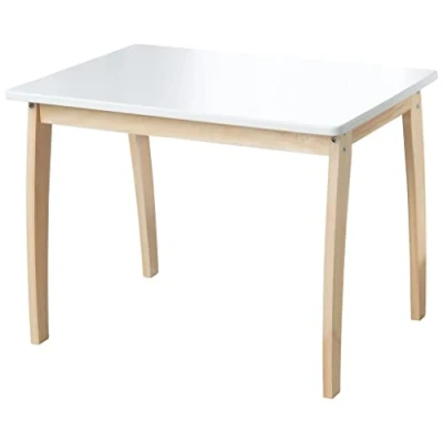 Abbildung von roba® Kindertisch mit farbig lackierter Tischplatte, weiß