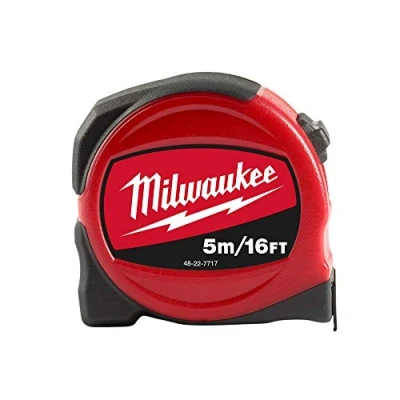 Abbildung von Milwaukee 48227717 Slimline Maßband 5 m (Breite 25 mm), red