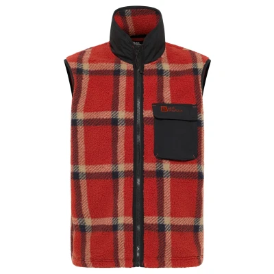Abbildung von Jack Wolfskin Felslicht Check M Weste, Herren, Größe: Large, Intense rust