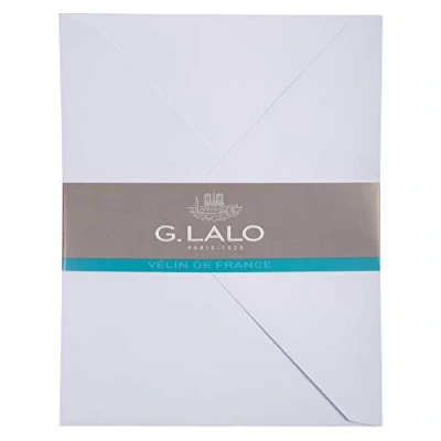 Abbildung von G.Lalo 19601L Umschläge Diploma (nicht gefüttert, gummiert, perfekt für Ihre Korrespondanz, 16,2 x 22,9 cm, 120g, 25 Umschläge) extraweiß