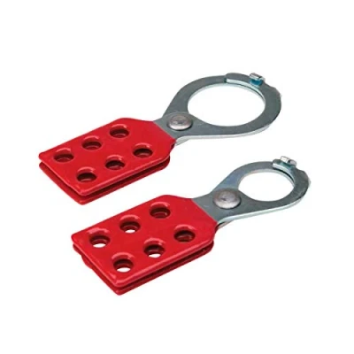 Abbildung von Brady 105719 Stahl Verriegelungsschloss mit Lasche, 38 mm Innendurchmesser, rot