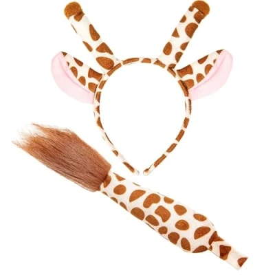 Abbildung von Widmann S.r.l. Kostüm Kostümset &#039;Giraffe&#039;, Haarreif mit Ohren und Schwa