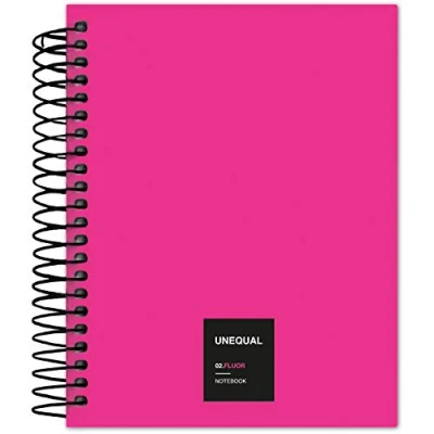 Abbildung von Grafoplás 88546054 Notizbuch mit Spiralbindung, kariert, A6, 100 Blatt, 70 g, Fuchsia