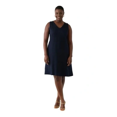 Abbildung von Ulla Popken Freizeitkleid, Damen, Größe: 46/48, Nachtblau