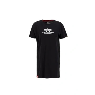 Abbildung von Alpha Industries LONG WMN Jerseykleid, Damen, Größe: Medium, Black