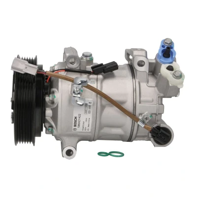 Abbildung von BOSCH 1 986 AD1 422 Kompressor 12V PS R1 R1234yf, R134a mit Montageanleitung, Dichtring RENAULT: Kadjar, Megane 4 Schrägheck