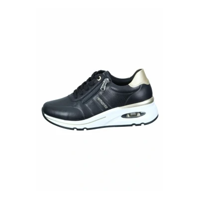 Abbildung von Remonte Sneaker low, Damen, Größe: 36, Nero lightgold schwarz Schuhe