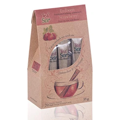 Abbildung von Erdbeertee 20 umweltfreundliche Teesticks Tea Sticks
