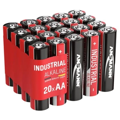 Abbildung von Ansmann Alkaline Batterien AA Industrial 1502 0002 (20 x Mignon LR6, 1,5 V, Kapazität: 2.700 mAh)