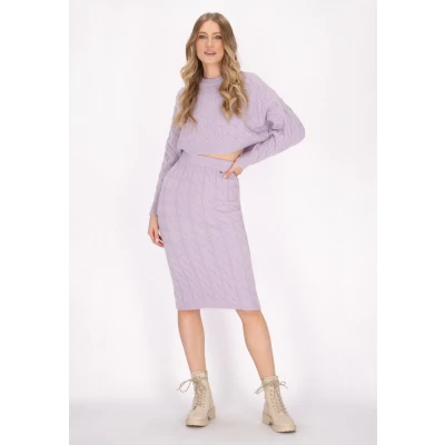 Abbildung von Pullover SCHMUDDELWEDDA XS/S / Lavendel Melange 52% Acrylic 25% Polyesteramide 23% Polyester