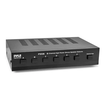 Abbildung von Pyle Heimkino HiFi Anlage, Verstärker Stereo mit 6 Lautsprecher Paare gleichzeitig, 100W je Kanal für &amp; Receiver zu Hause Theater