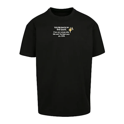 Abbildung von Upscale by Mister TEE Intepol Oversize Tshirt print, Herren, Größe: 3XL, Black