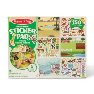 Abbildung von Melissa &amp; Doug Wiederverwendbares Stickerbuch Tier