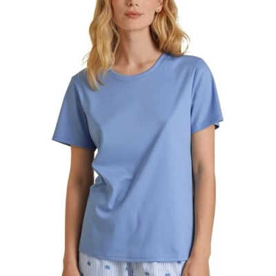 Abbildung von Calida Kurzarm Tshirt basic, Damen, Größe: 32/34, Hydrangea blue
