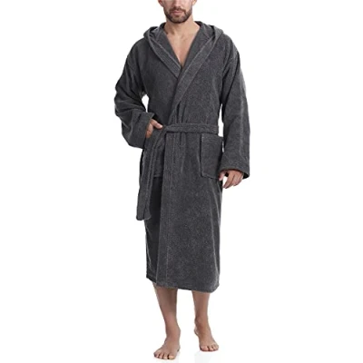 Abbildung von Ladeheid Bademantel, Herren, Größe: Small, Darkgrey/blue