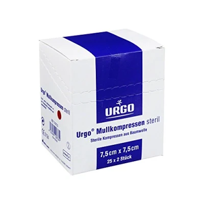 Abbildung von Urgo Mullkompressen 7,5x7,5 cm steril