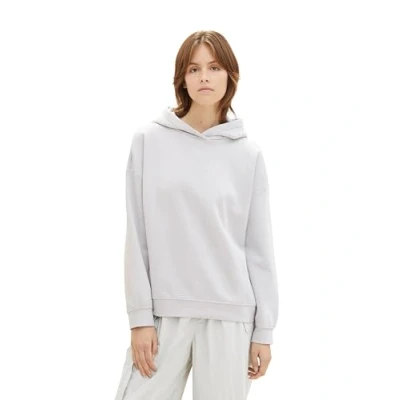 Abbildung von TOM TAILOR Denim Damen Oversized Hoodie, basic light grey, M