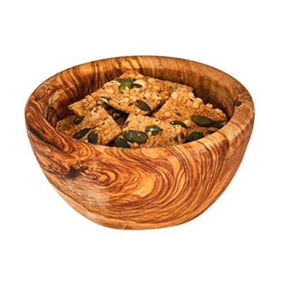 Abbildung von Schüssel ca. 12x4cm Schale Holz Olivenholz Holzschale Salatschüssel Natur Unikat Tischdeko Brotschale Snackschale