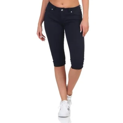 Abbildung von Hailys Damen Capri Jeans Shorts Je44nna knielange Jeanshose FUR 0915258 3 Navy XS