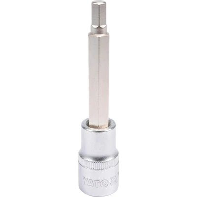 Abbildung von YATO YT 04393 Steckschlüsseleinsatz DIN3120 7mm Chrom Vanadium Stahl, Werkzeugstahl