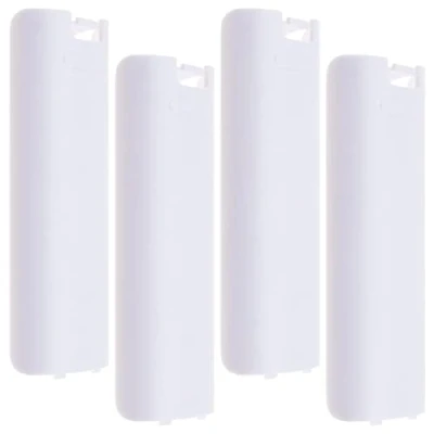 Abbildung von Create idea 4 Stück Batterieabdeckung für die Rückseite der Tür, kompatibel mit Nintendo Wii Fernbedienung, Ersatzdeckel aus Kunststoff, Weiß