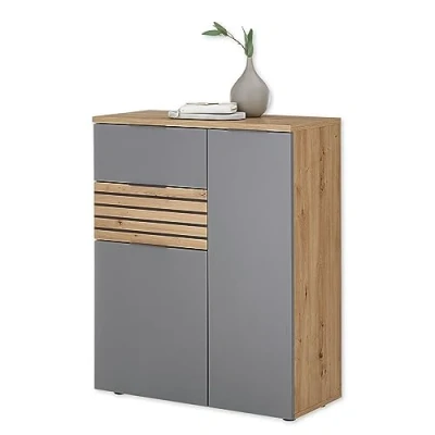 Abbildung von HBZ Schuhschrank &quot;Milan&quot;, (1 St.), weiß oder Grau, Schuhkommode mit Schubkästen