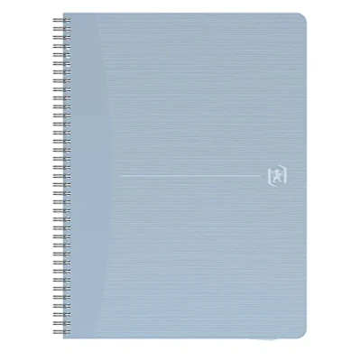 Abbildung von Oxford Spiral Notizbuch A4 kariert, 180 Seiten, My Rec’Up, aus recycelten Papp Bechern, blau
