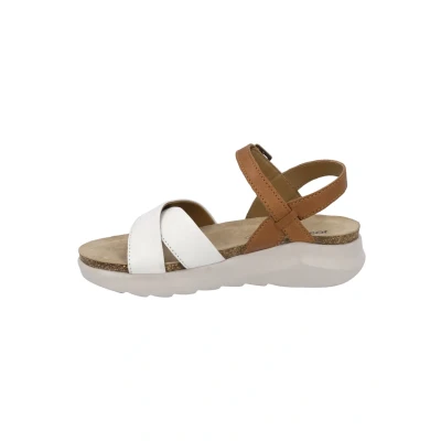 Abbildung von Josef Seibel Riemensandalette, Damen, Größe: 37, Weiss kombi Schuhe