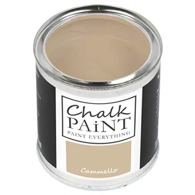 Abbildung von Chalk Paint Everything® Cammello Kreidefarbe Wasserbasis für Alle Oberflächen einfach zu verarbeiten ohne schlechten Geruch Extra Matt (250 ml)