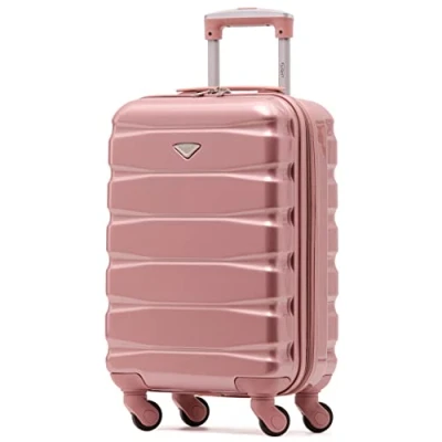 Abbildung von Flight Knight ABS Hartschalenkoffer Kabinen und Handgepackoptionen, die fur uber 100 Fluggesellschaften zugelassen sind, darunter easyJet, British Airways, RyanAir, Virgin Atlantic, Emirates