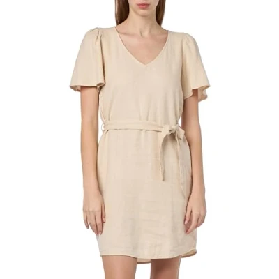 Abbildung von JDY Jdysay BELL Sleeve Dress Freizeitkleid, Damen, Größe: XL, Oatmeal melange