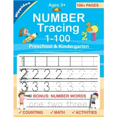 Abbildung von Number Tracing Book for Preschoolers: Preschool Numbers Math Practice Workbook: Activity Pre K, Kindergarten and Kids Ages 3 5 ... &amp; Kindergarten, Band 5)