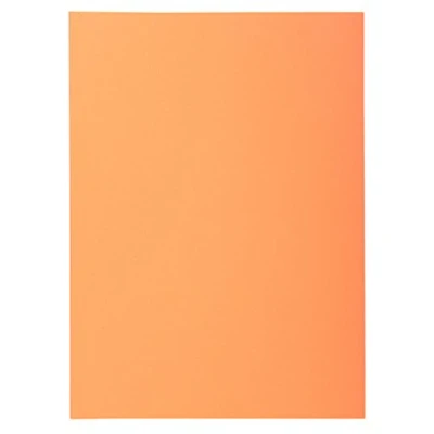 Abbildung von Exacompta 850102E 100er Pack Aktenteckel SUPER. Aus extra starkem Karton für DIN A4 in Pastellfarben PEFC™ zertifiziert lachs Hefter ideal das Büro und Schule die mobile Organisation