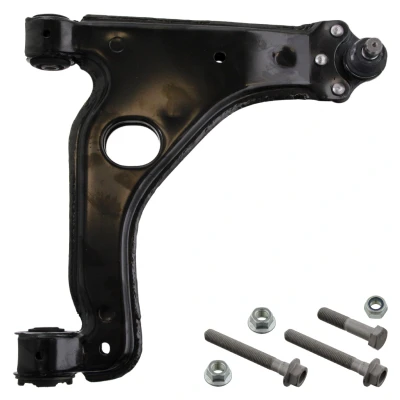 Abbildung von FEBI BILSTEIN 38274 Querlenker mit Anbaumaterial Trag /Führungsgelenk, Lager Vorderachse rechts, unten Stahlblech OPEL: Vectra B CC