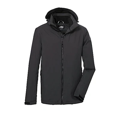 Abbildung von killtec Herren Funktionsjacke/Outdoorjacke mit abzippbarer Kapuze KOW 22 MN JCKT, dunkelanthra, S, 39705 000