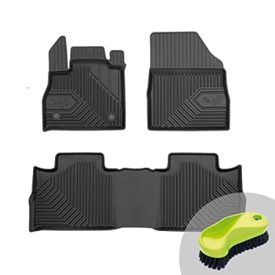 Abbildung von FROGUM No.77 Gummimatten Ganzjahresset von Auto Fußmatten Autofussmatten für Renault Espace V ab 2014 Langlebiges TPE Material