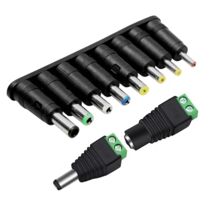 Abbildung von Guuzi 10 Stück Universal DC Stecker 5,5mm x 2,1mm Buchse auf Netzteil Adapter Jack Connector Tipps für Laptop