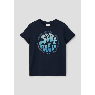 Abbildung von s.Oliver Front Tshirt print für Kinder, Größe: 128/134, Navy