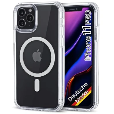 Abbildung von JProtect Magnetische Handyhülle für iPhone 11 Pro Magsafe Hülle/Stoßfeste Hülle MagSafe/Case Apple Magnet/Handy Magnetisch