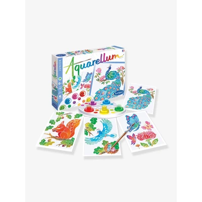 Abbildung von Sentosphère 3900668 Aquarellum Junior, Malset für Kinder, Motiv: Tiere im Park, Bastelset, Kreativ Set, DIY